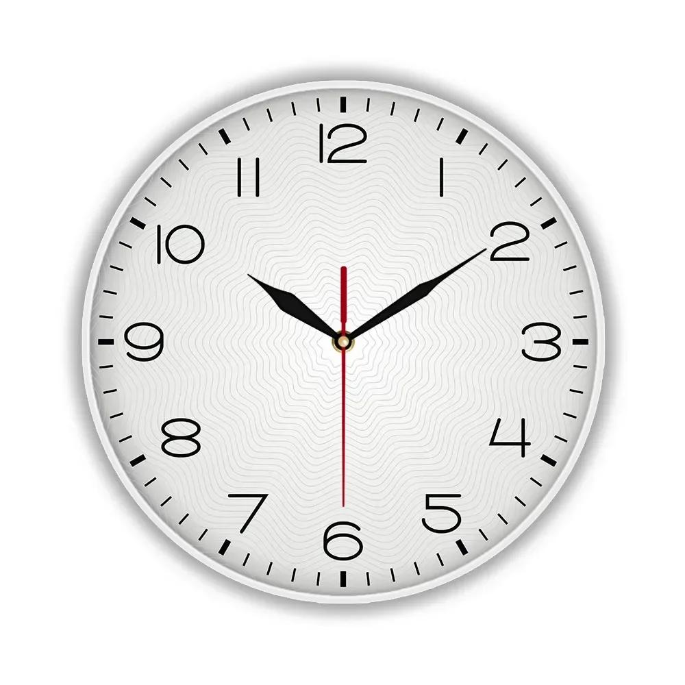 

Modern Design Wall Clock With LED Backlight For Bedroom Minimalistic Home Decor Color Changing Nightlight Clock Glow In DaR6N5L2