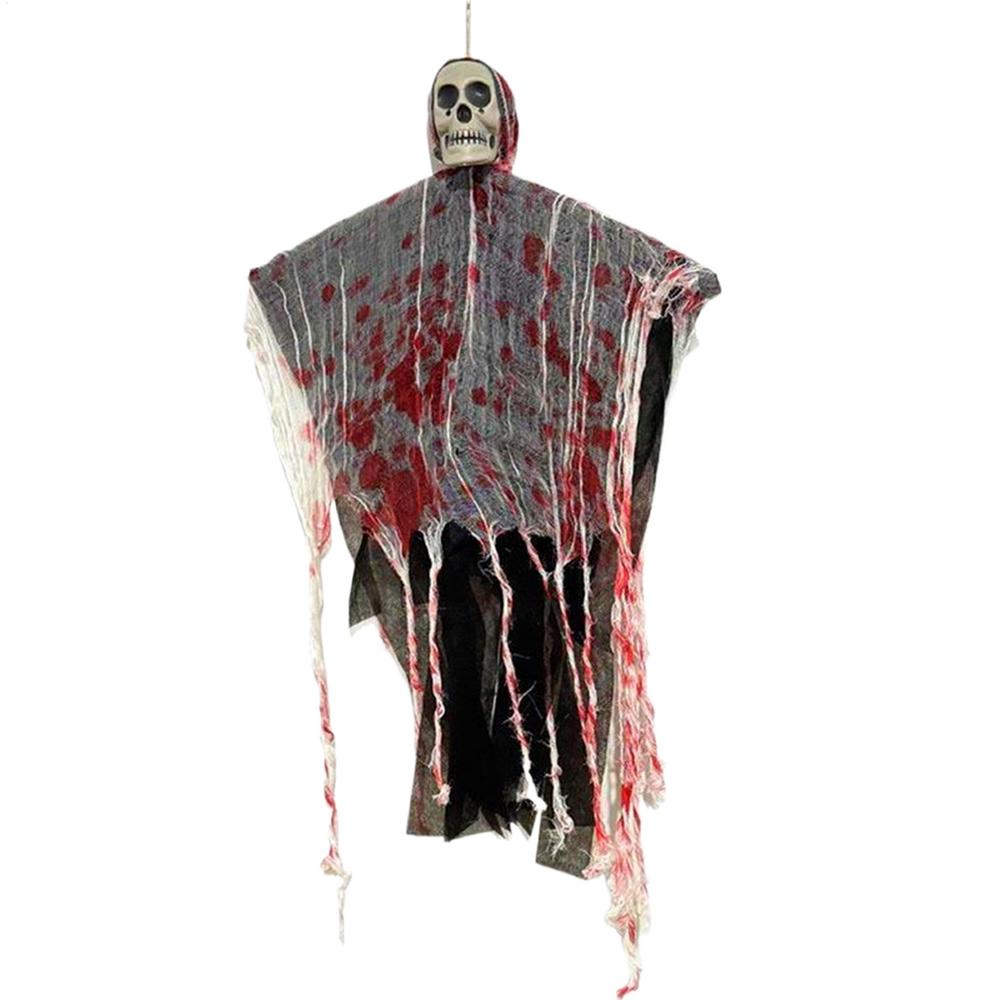 

Halloween Decoration Stained with Blood Glowing Skull Hanging Ghost House External Hanging Ghost Decoration Haunted House Scene