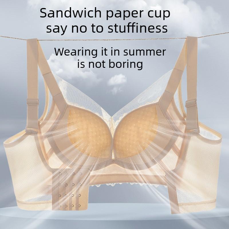 Sottile Coppe di Carta Non Magnetiche Supporti Modellanti per il Seno Laterale Rende i Seni Grandi Apparire Più Piccoli Reggiseno a Sandwich Traspirante a Nido d'Ape