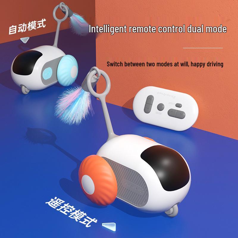 Gravity Ride-On Remote Control Electric Cat Toy - Self-Amusement Mouse Teaser for Pets