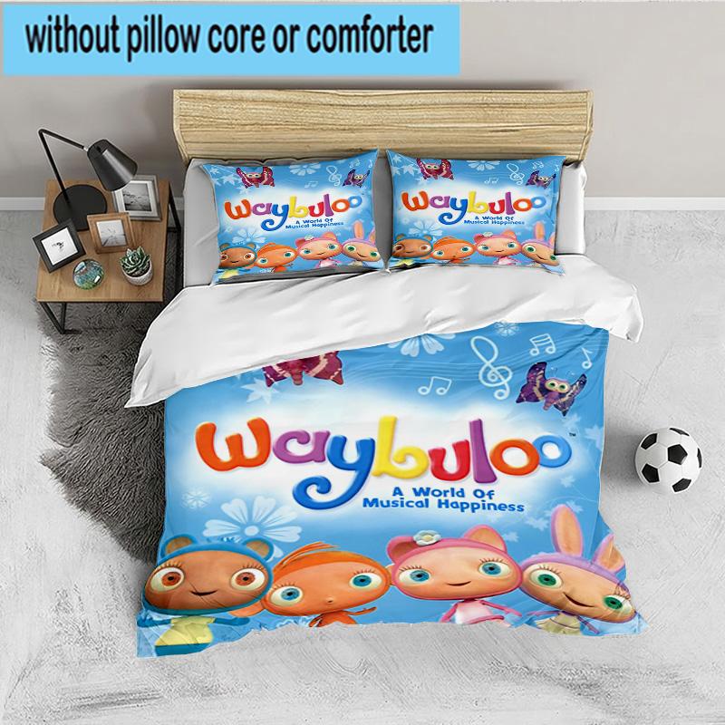Waybuloo Adventures 3PCS Bedding set,Ideal for 1pc Duvet Cover And 2pcs Pillowcases Perfect for Fan gift,Ideal for Bedroom, Dormitory