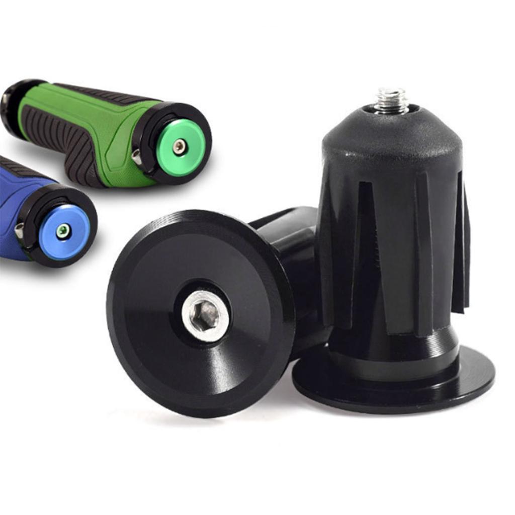 1 Pair Bike Handle Bar End Plugs Colorful Aluminum Alloy Bicycles Handlebar Bar Grips End Plugs Bike Handle Bar End Caps