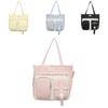 Large Capacity Nylon Tote Bag Street Fashion Casual Shoulder Bag Pink