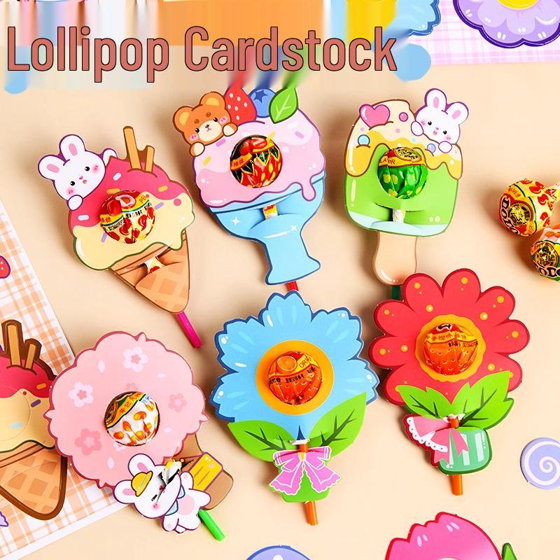 Lollipop Cartoon Cardstock for Classroom & Kindergarten Decorations