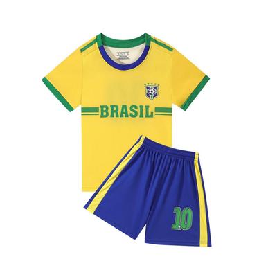 Brazil National Team Children's Training Suit, Number 10 Jersey (Sizes 14-30), 2024-25 Season