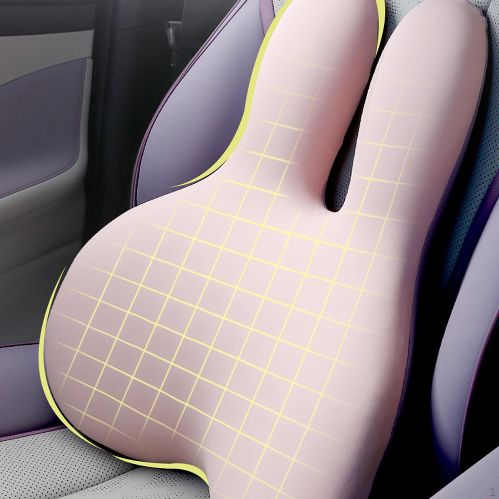 

Удобная подушка для поясницы для рабочего кресла и автомобильного сиденья розовый