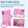 Soft Silicone Shell Kids Case For Lenovo Y700 2025 TB-321FU Legion Y700 Gen 2 TB-320FU 2023 Case 360 Rotating Stand Cover
