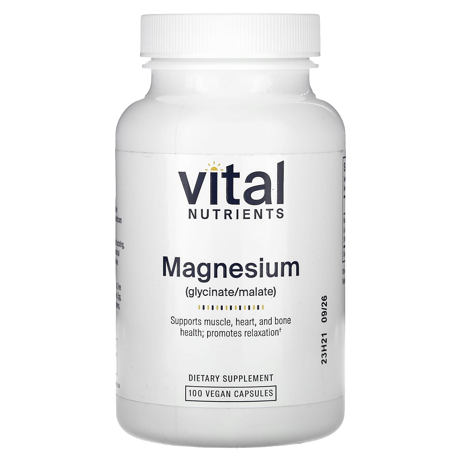 

Vital Nutrients, Magnesium, 240 mg, 100 Veggie Capsules (120 mg per capsule)