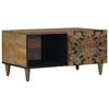 Coffee Table - MAISON EXCLUSIVE - 80x50x40 Cm - Solid Mango Wood - Brown - Rectangular