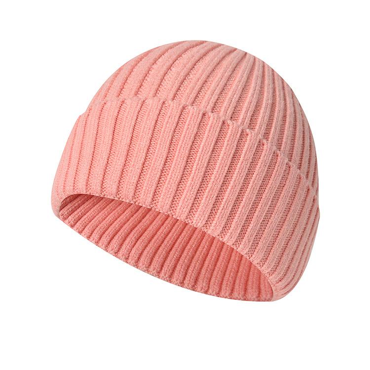 Thickened Knitted Hat Autumn and Winter Warm Wool Hat Outdoor Sports Cycling Hat Cold Hat