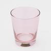 Otsuka Glass "Pinsale" Rocks Glass, Old, Large, Approx. 260ml, Pink, Made In Japan, 6740-722-4-1P