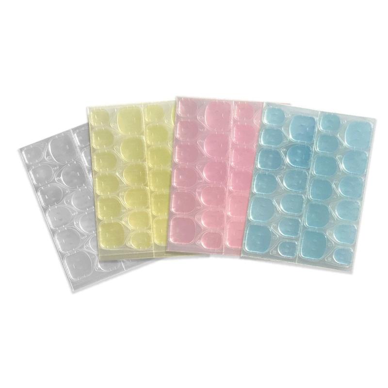 Double Sided Nail Jelly Glue Transparent Fake Nail Art Tape Adhesive Stickers DIY Reusable Nail Accessories