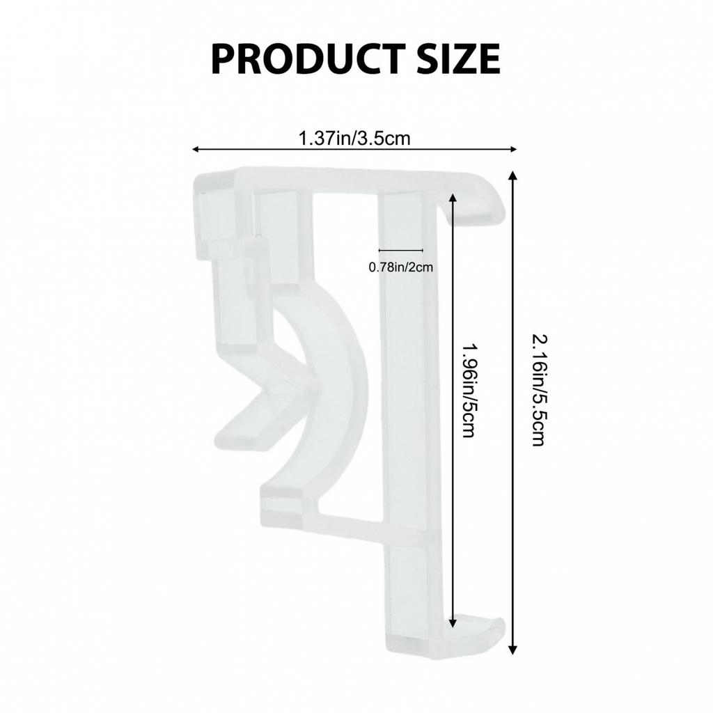 Vorhangclips Zubehör Badezimmer Klar für Jalousie Volant