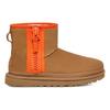 New UGG Classic Mini Zipper Tape Logo 'Chestnut' Women's 1144034-CHE