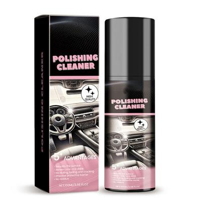 Total Interior Cleaner Sprays Car Interior Cleaner & Polish for Car Upgrades Formula Suitable for Rubber & Leather Care