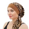 Batic elastic imprimat pre-legat turban musulman pentru femei, căciulă pentru chimioterapie, acoperire pentru căderea părului, bandană elastică pentru cap pentru femei