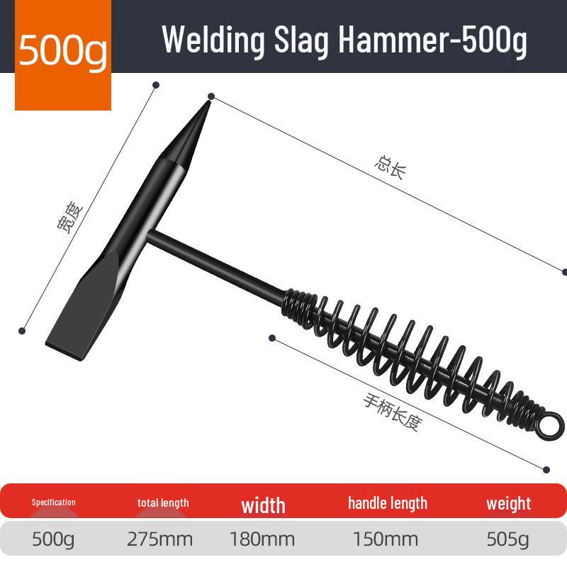 Electrician's Double Head Slag and Rust Hammer