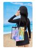 Wasserdichte Unisex Laser Fitness Crossbody-Tasche mit Nass-Trocken-Trennung für Strand-, Sport- und Outdoor-Nutzung