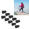 10pcs Walking Pole Rubber Tips Universal Round Head Shock Absorbing Hiking Pole Feet Cover