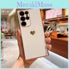 For Samsung S25 Solid Color Silver Heart Pattern Tpu Slim Phone Case Protective