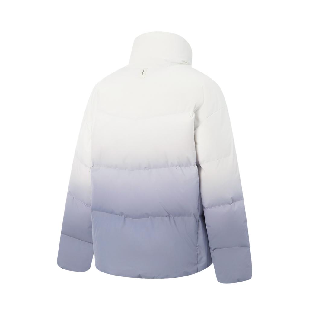 Li-Ning Fitness Series Windproof Water-Repellent Stand Collar Short Gradient Logo Down Jacket Women Jacket AYMV396-8