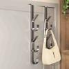 Ultra-Sleek Door Hook: Heavy-Duty Metal Rack for Hats, Bags & Coats