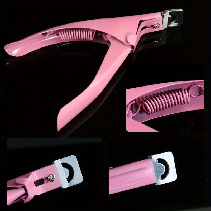 1 Stück Professioneller Nagelkapselschneider U-förmiger Falscher Acryl-Nagelspitzenschneider Edelstahl Schneid-Trimmer Maniküre Schere