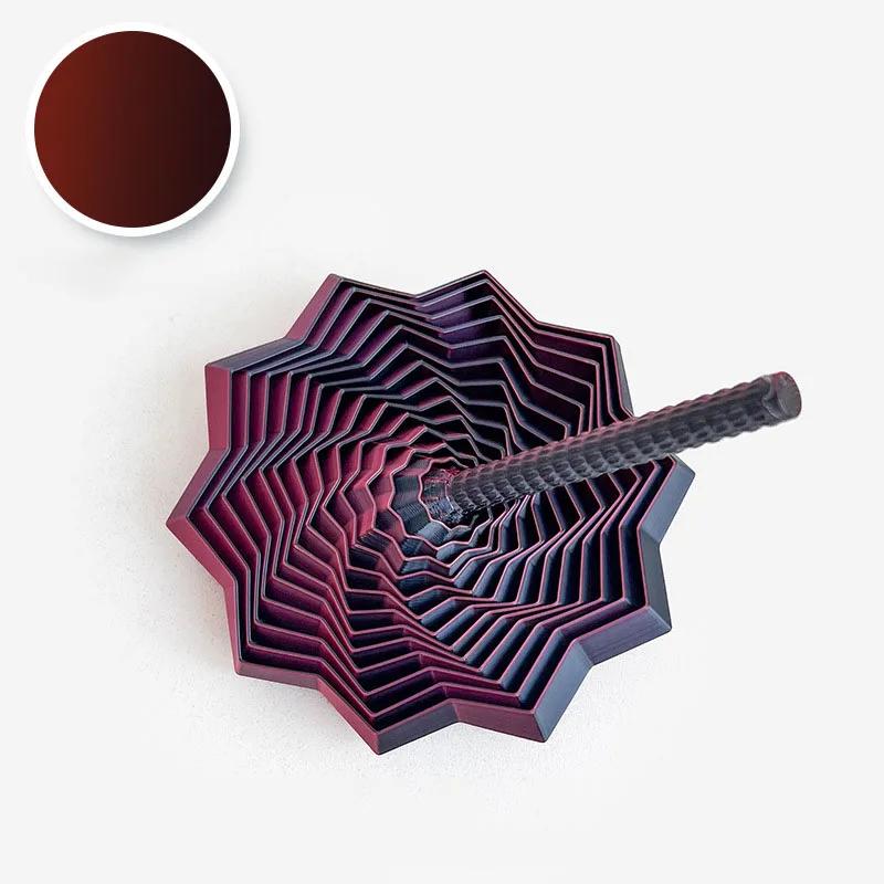 

3D Printing Expanded Tactile Fidgeting Star Model Visual Illusion Hexagon Whirling Spiral Ornaments Stress Ease Board Game