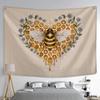 Butterfly Bee and Flowers Tapestry Office Living Room Decoration Home Wall Tapestry