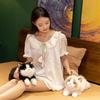 Fluffy Stuffed Cat Doll Ragdoll Cat Simulated Kitten Model Birthday Gifts Plush Cat Doll  Girls