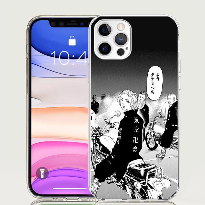 Tokyo Aevengers Black Anime Phone Case For iPhone 17 Air 16 15 Plus 11 14 Pro Max 13 Mini 12 7 8 + SE Pattern Art Customized Cov