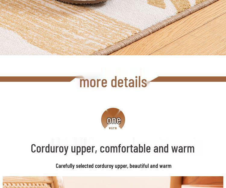 Women's Winter Handmade High-Top Non-Slip Cotton Slippers - Warm Indoor Shoes for Mom & Men