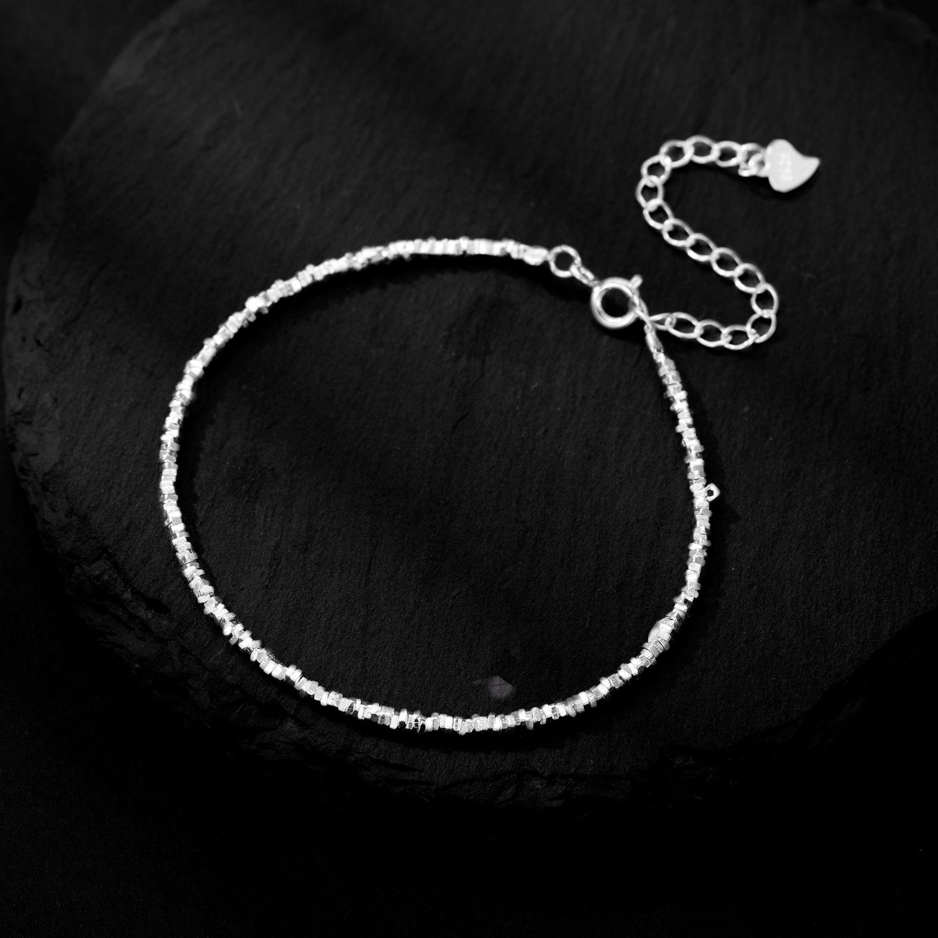 

Серебро 925 пробы, простые нишевые сломанные серебряные таэли из сломанного серебряного ожерелья, наборная простая цепочка на ключицу, женские серебряные украшения высокого класса 925 Silver