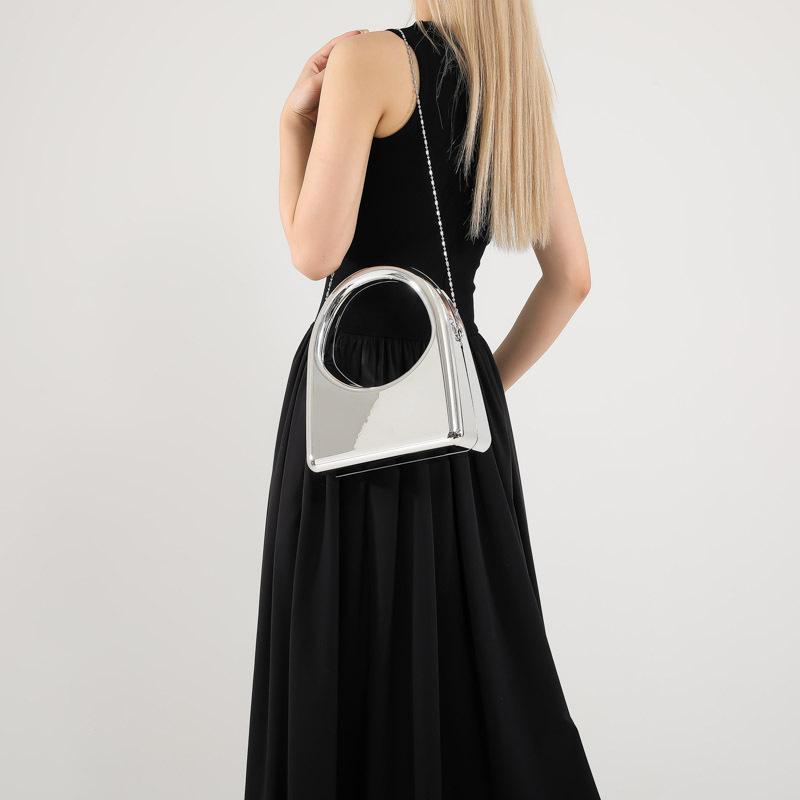 Acrylic box bag 2025 new European and American fashion niche versatile women's chain underarm bag