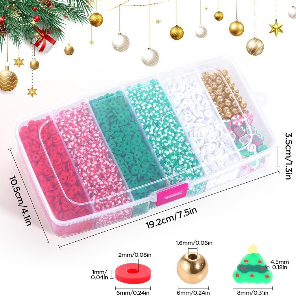 5100Pcs Clay Bead Soft Pottery Pieces, Friendship Bracelet Jewelry Making Kit, Diy Jewelry Accessories