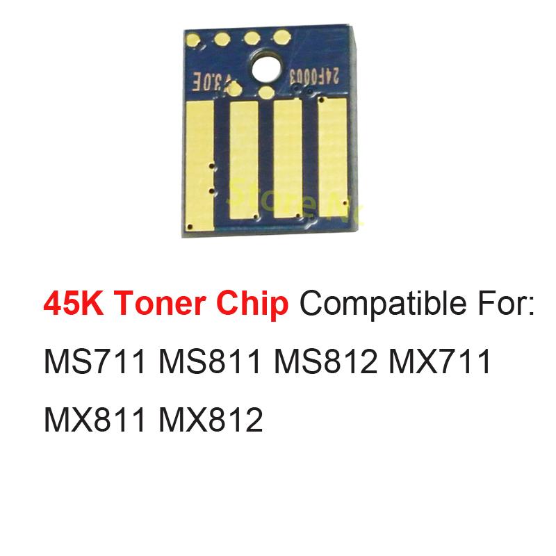 5x Univeral Toner Cartridge Chip for Lexmark MX310 MX410 MX510 MX610 MS310 MS410 MS510 MS610 MS711 MS811 MS812 MX711 MX811 MX812