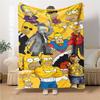 1Pc Simpsons Character Mashup Blanket Soft Throw Blanket For Home Bedroom Bed Sofa Travel Office Solid Christmas Blanket