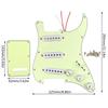 Electric Guitar Single Coil Pickup Pickguards 11 Holes Guitar Prewired loaded Pickguards Guitar Playing Accessories