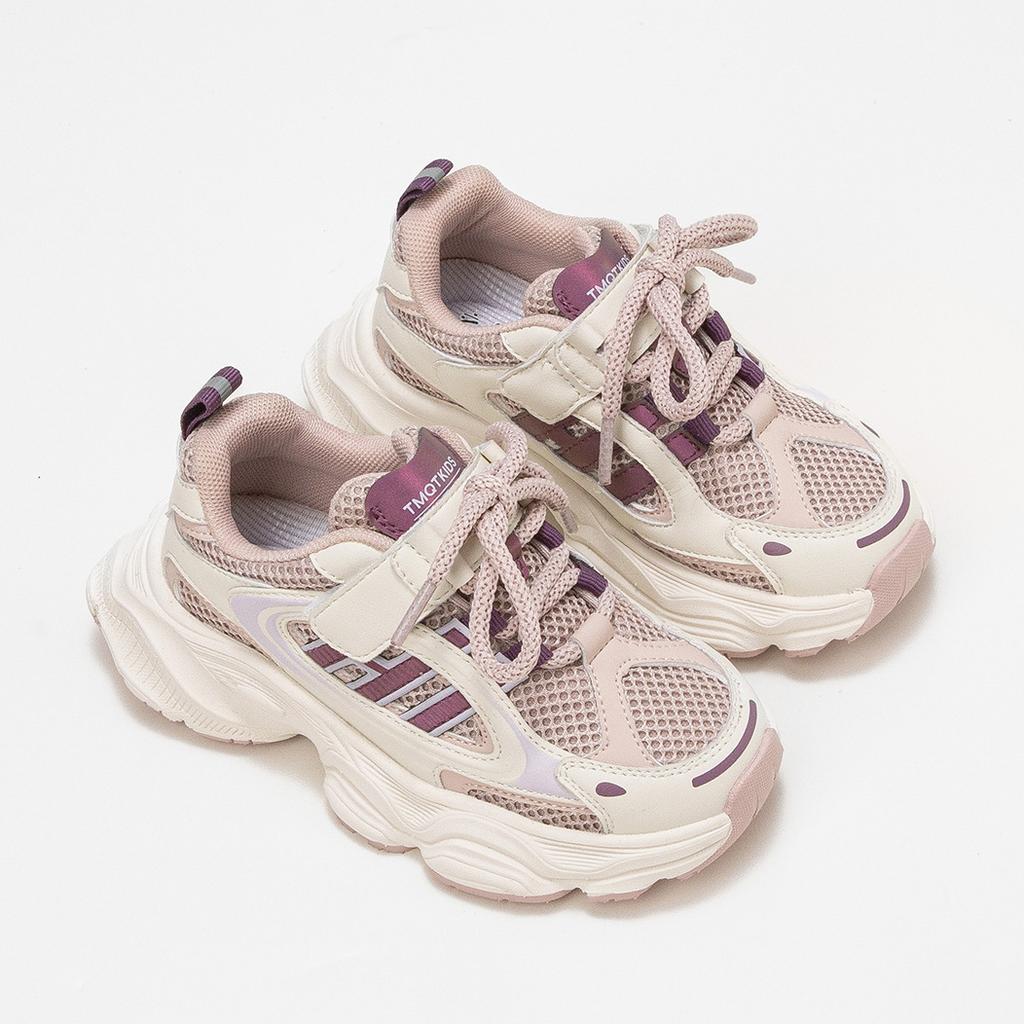 Jentes pustende sportssko Barnesko Tynne fritidssko Jenters lette pappa-sko