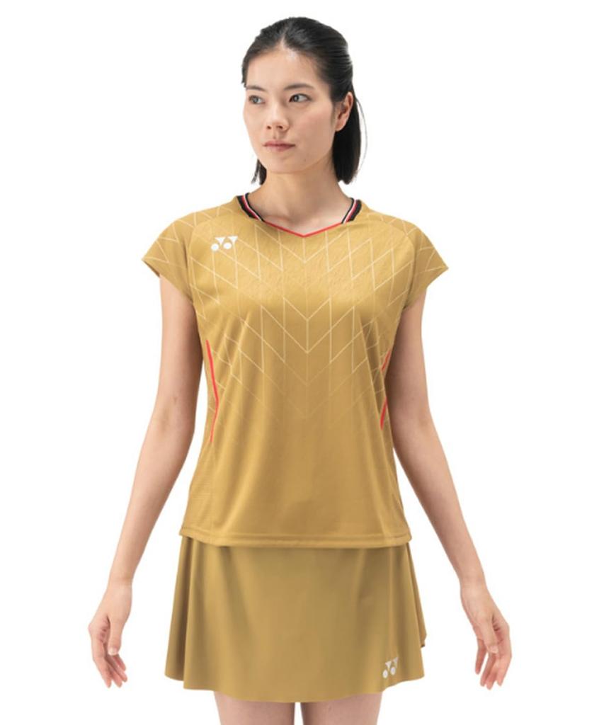 Yonex Game Shirt 20915 Gold L Women's (Fitted Shirt) (016)