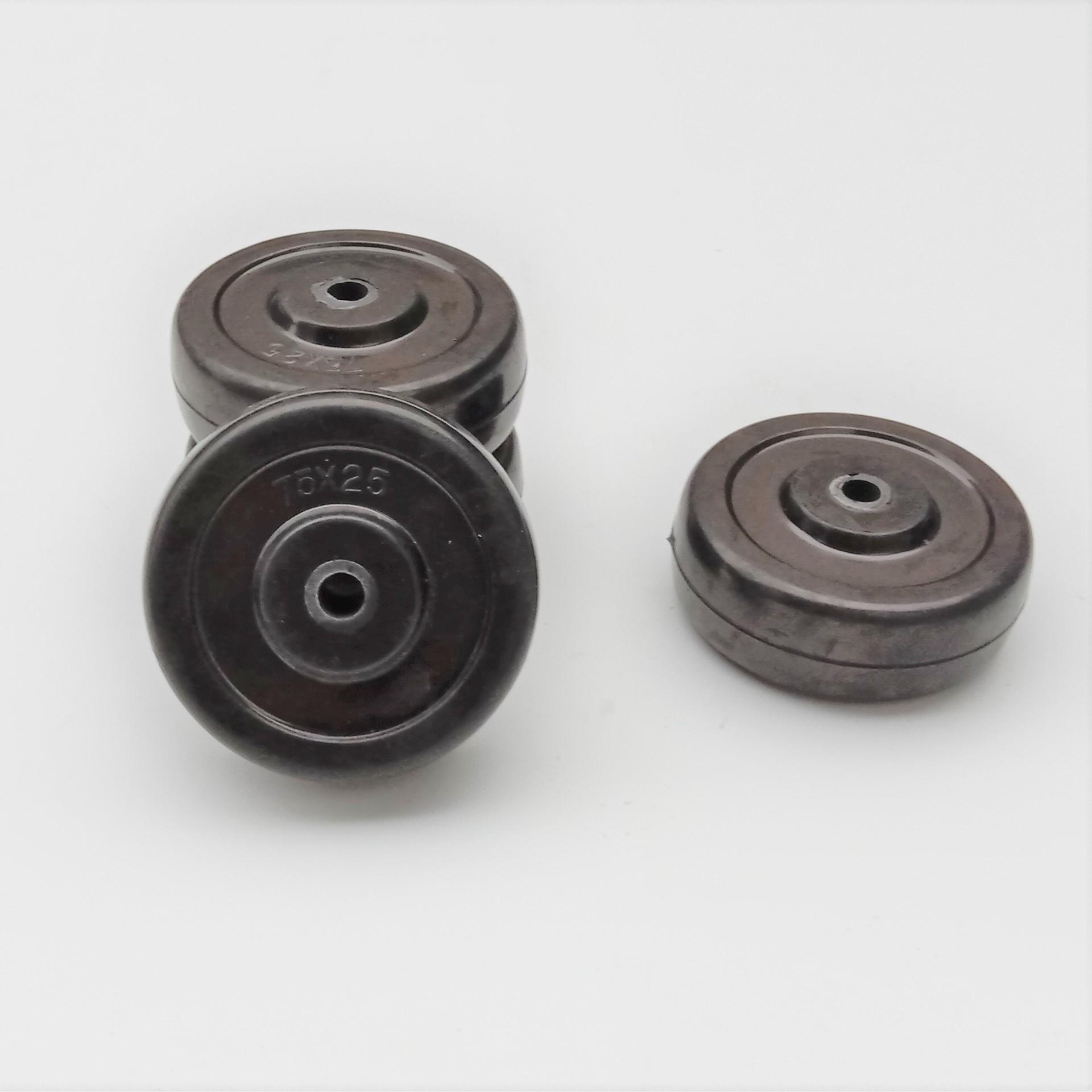 3-Inch Medium Silent Swivel Rubber Caster Wheel - Light Duty