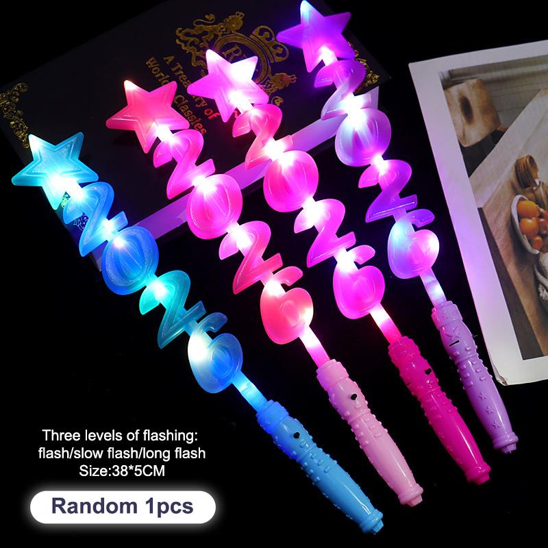 Led Glowing Colorful Headband Festive Party Props 2026 Happy  Year Light Up Headband Party Headdress For Children Adults