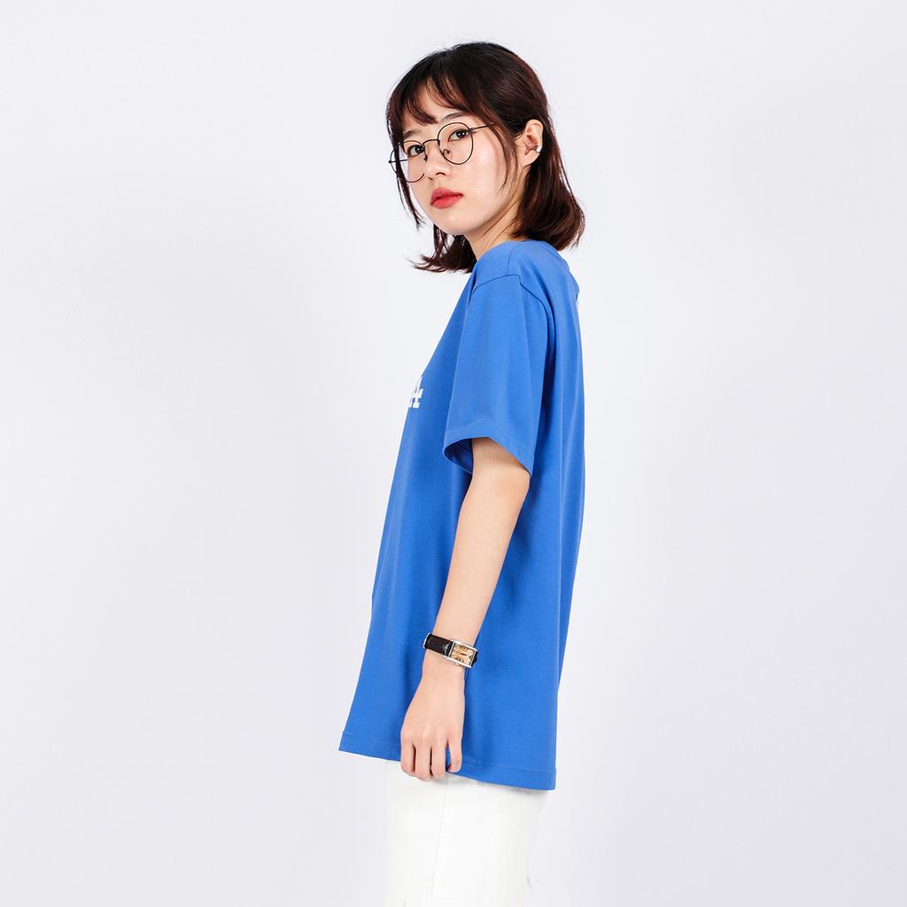 New MLB Set-in Sleeve T-Shirt Unisex Blue 31TS11131-07U