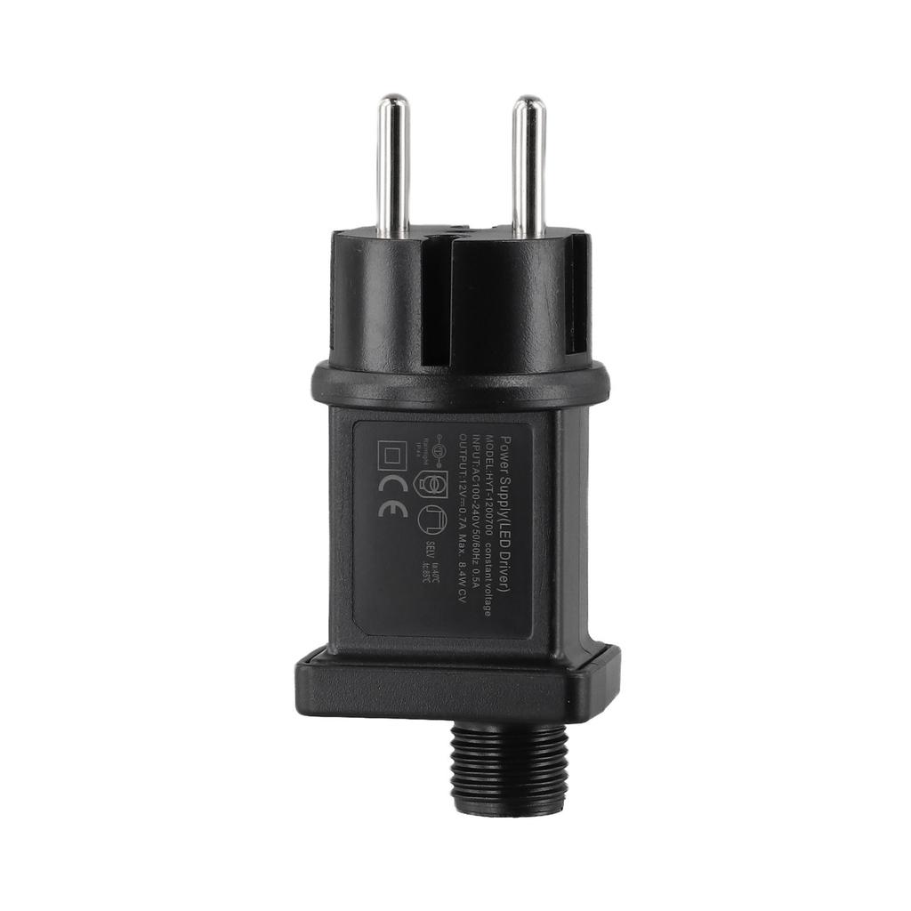 Waterproof 12V Power Adapter for LED Fairy Lights IP44 Rated 220V 240V 50 60Hz
