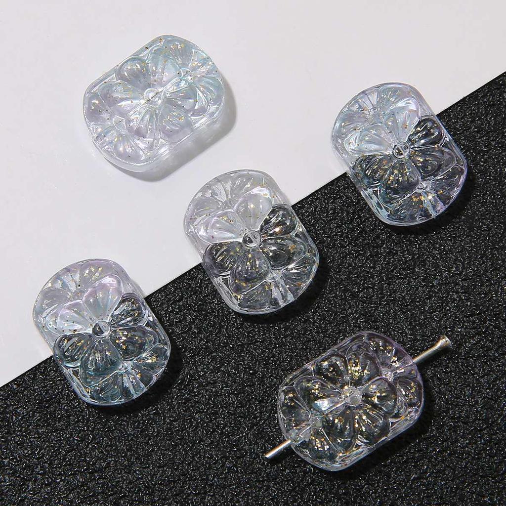 Handmade Glass Flower Beads Bracelet & Necklace Supplies