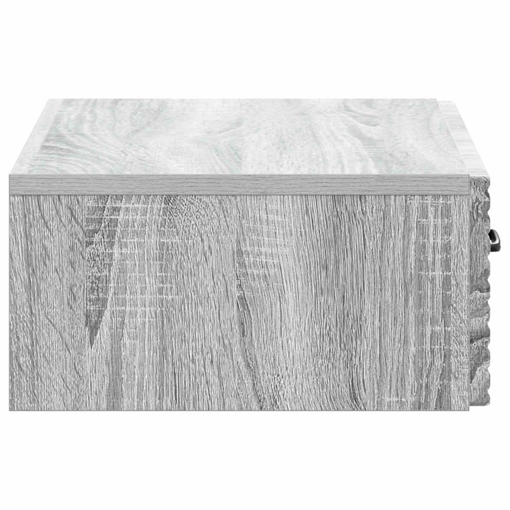 Wall Mounted Side Table Grey Sonoma 59 x 34.5 x 17 cm