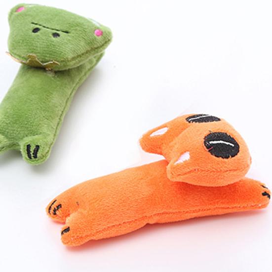 Kauspielzeug Cartoon Tierdesign Bissfest Plüsch Haustier Molar Kätzchen Katzenminze Spielzeug für Katzen