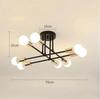 Nordic Iron Chandelier: Creative Small Ceiling Lamp for Living Room, Bedroom, or Restaurant