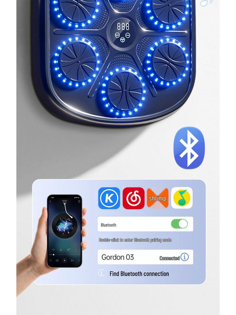 Bluetooth Smart Boxing Target for Home Fitness and Training