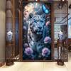 Leopard Lion Tiger Flower Large Size Diamond Painting New Collection Animal Diy Full Square Round Drill Rhinestone Embroidery Mosaic Cross Stitch Kits